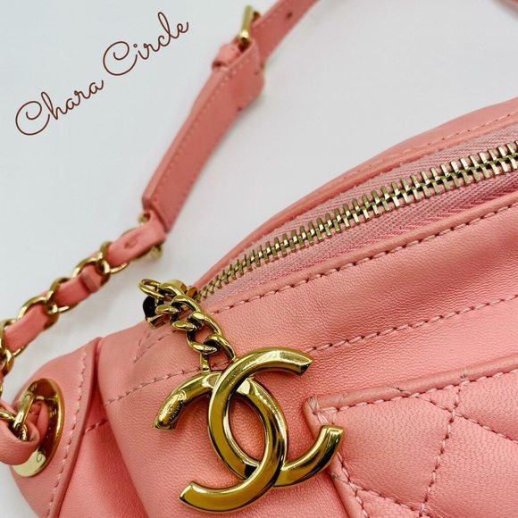 ⭐️SOLD⭐️Chanel Lambskin Quilted Waist Belt Bag Pink - Picture 2 of 12